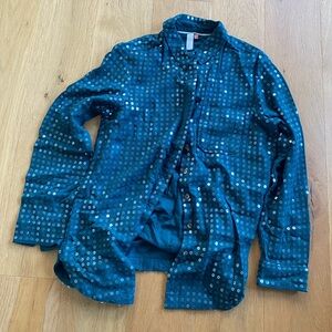 Anthropologie Pilcro James Sequin Tunic Buttondown